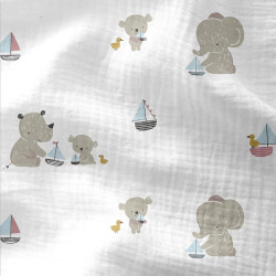 Doble gasa KIDSBAY Blanco / Verde